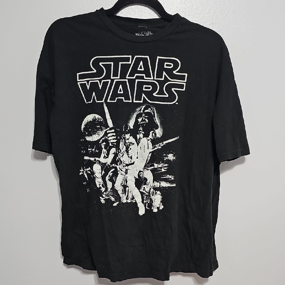 Star Wars Black Graphic T-Shirt XL